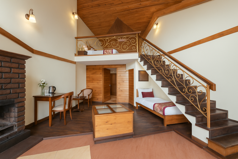 Chalet Kanchenjunga View with Fireplace & Balcony