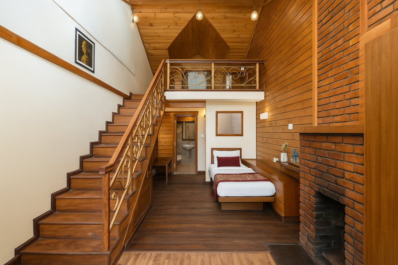 Chalet Kanchenjunga View with Fireplace & Balcony