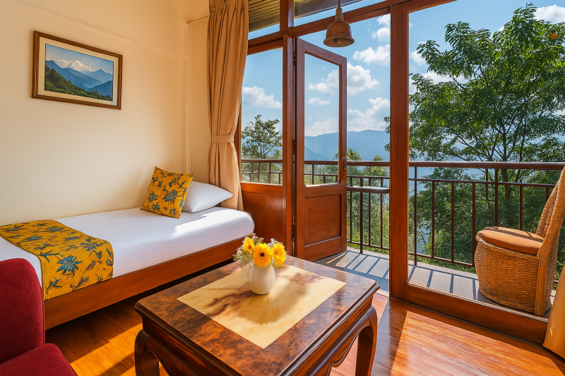 Chalet with Private Balcony