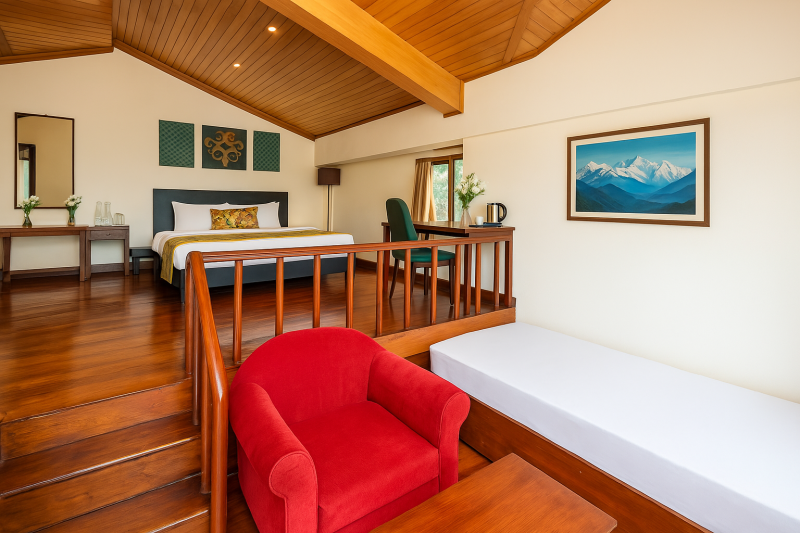 Chalet with Private Balcony