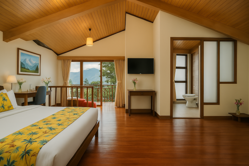 Chalet with Private Balcony