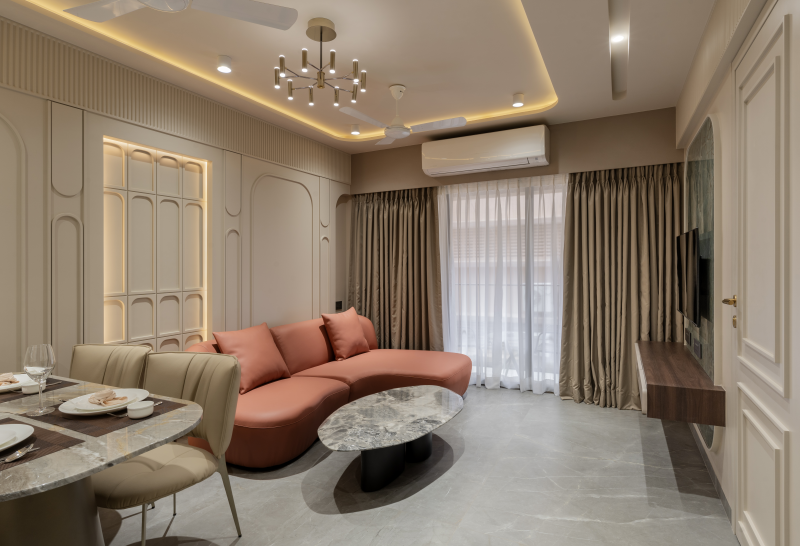 Two-Bedroom Open Kitchen Apartment with Balcony