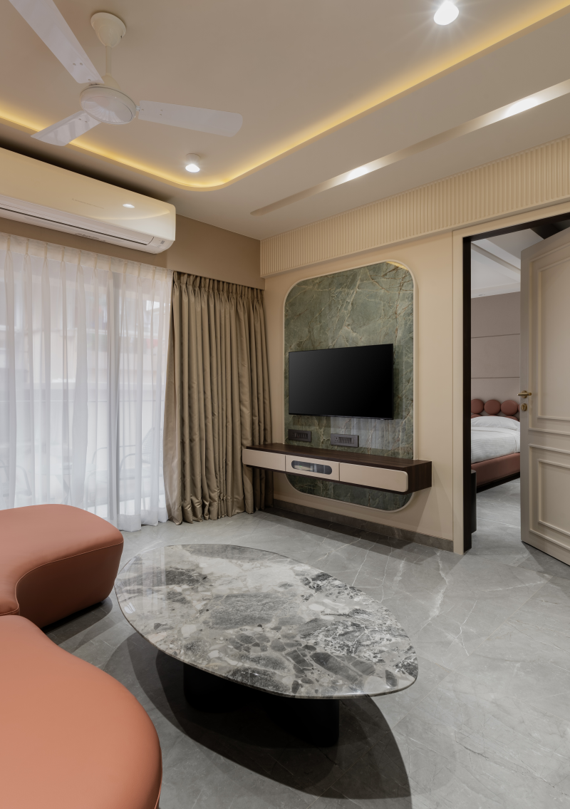 Two-Bedroom Open Kitchen Apartment with Balcony